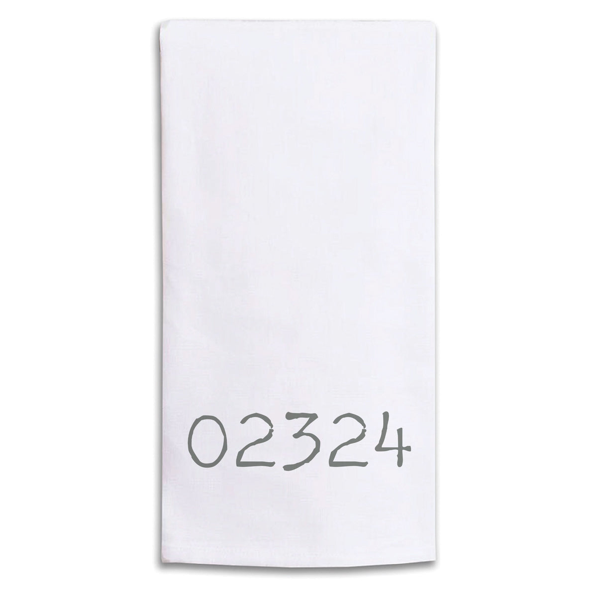 Zip Code Personalized Tea Towel
