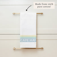 Coastal Stripe Personalized Tea Towel