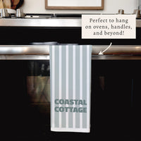 Fog Solid Personalized Tea Towel