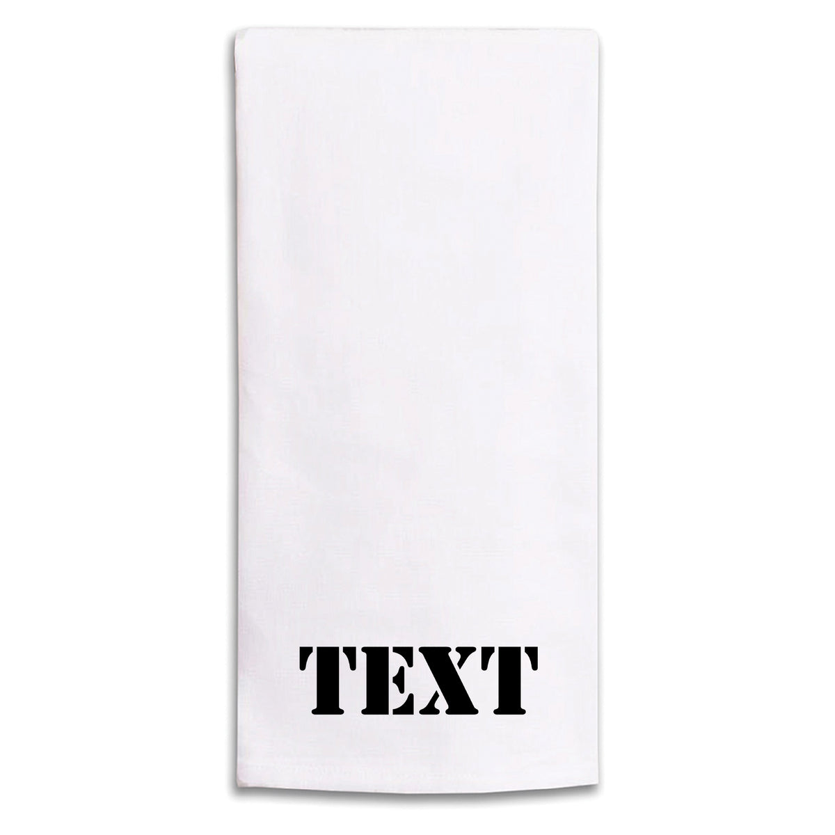 Stencil Personalized Tea Towel