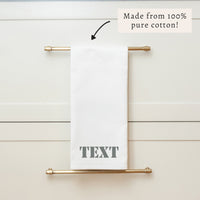 Stencil Personalized Tea Towel