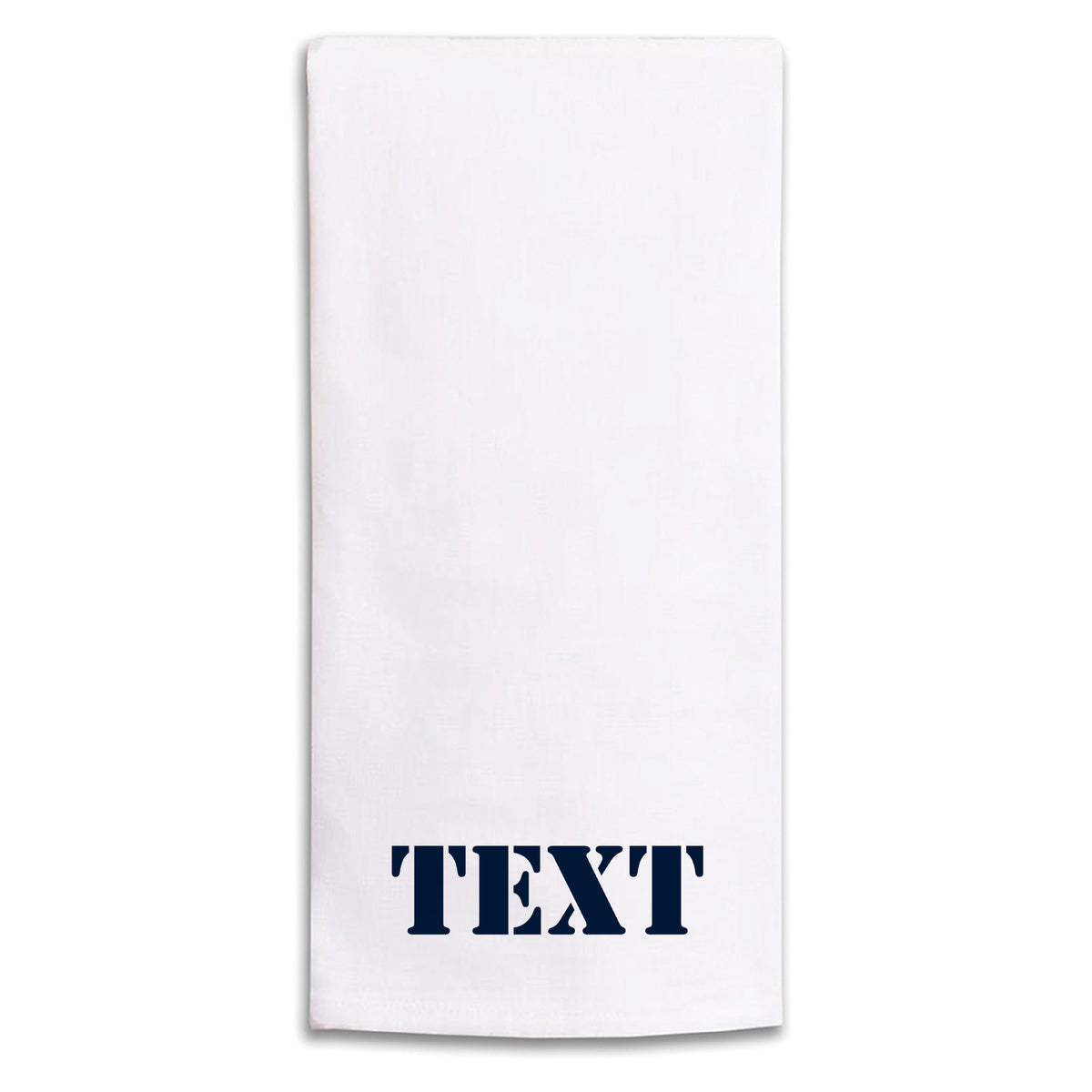 Stencil Personalized Tea Towel