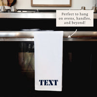 Stencil Personalized Tea Towel