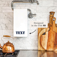 Stencil Personalized Tea Towel