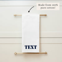 Stencil Personalized Tea Towel