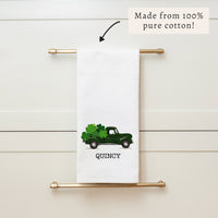 Shamrock Truck Personalized Tea Towel
