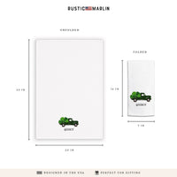 Shamrock Truck Personalized Tea Towel