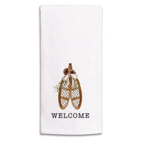 Snowshoes Personalized Tea Towel