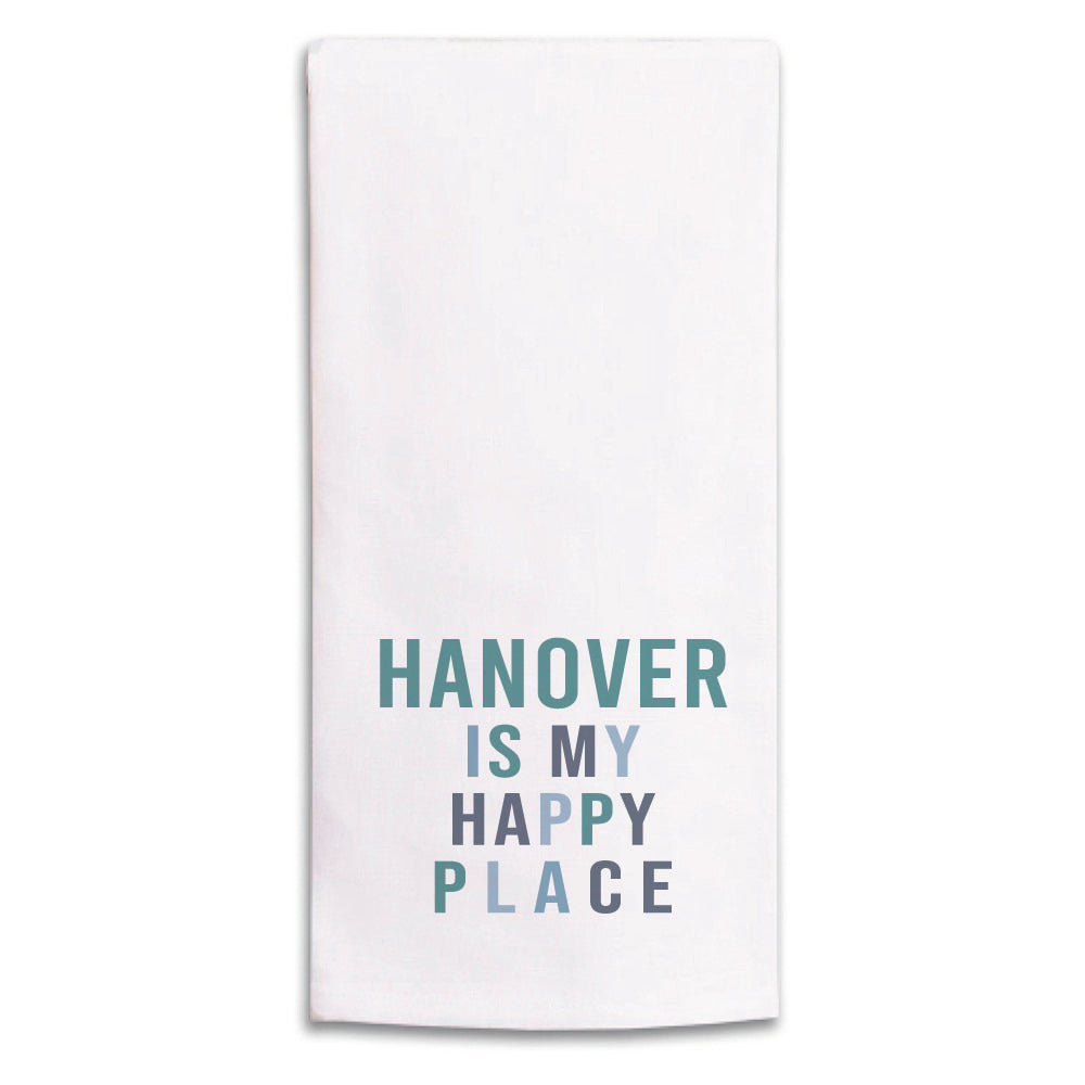 Happy Place Personalized Tea Towel
