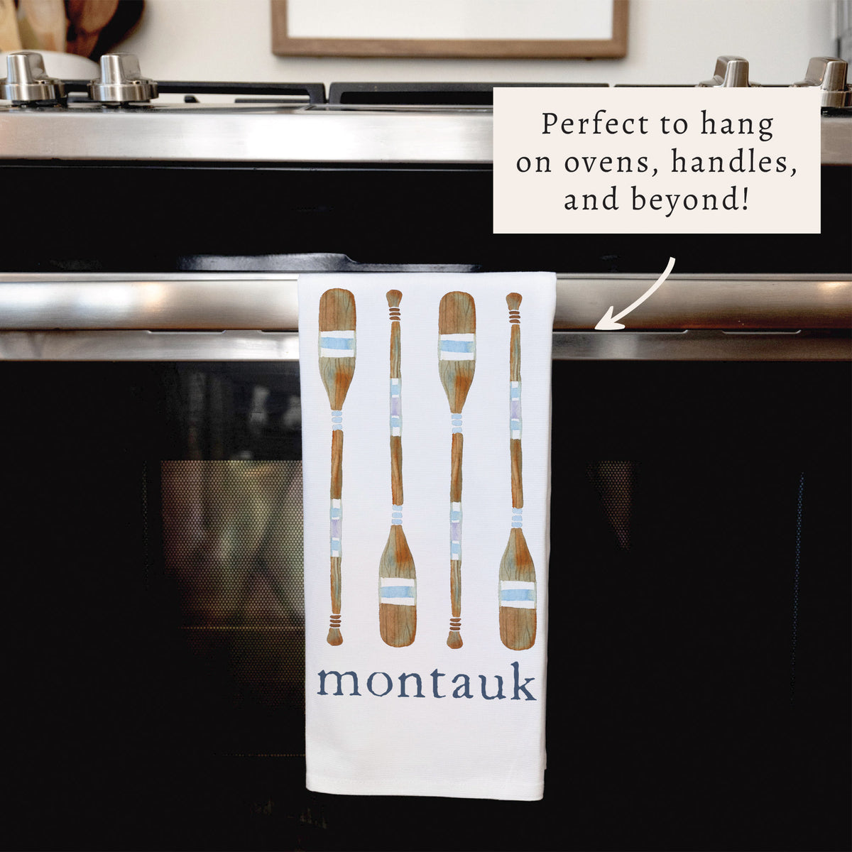 Oars Personalized Tea Towel