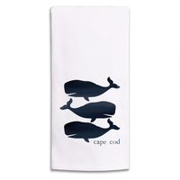 Three Whales Personalized Tea Towel