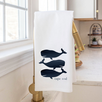 Three Whales Personalized Tea Towel