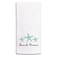 Watercolor Starfish Personalized Tea Towel