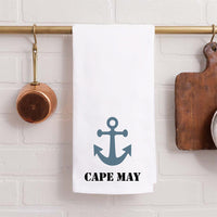 Anchor One Line Text Personalized Tea Towel