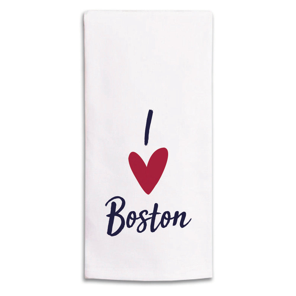 I Love Personalized Tea Towel