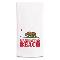 Surf Bear  Personalized Tea Towel