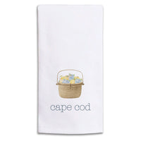 Hydrangea Lemon Basket Personalized Tea Towel