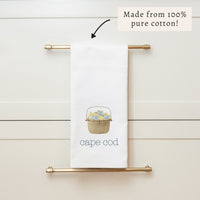 Hydrangea Lemon Basket Personalized Tea Towel