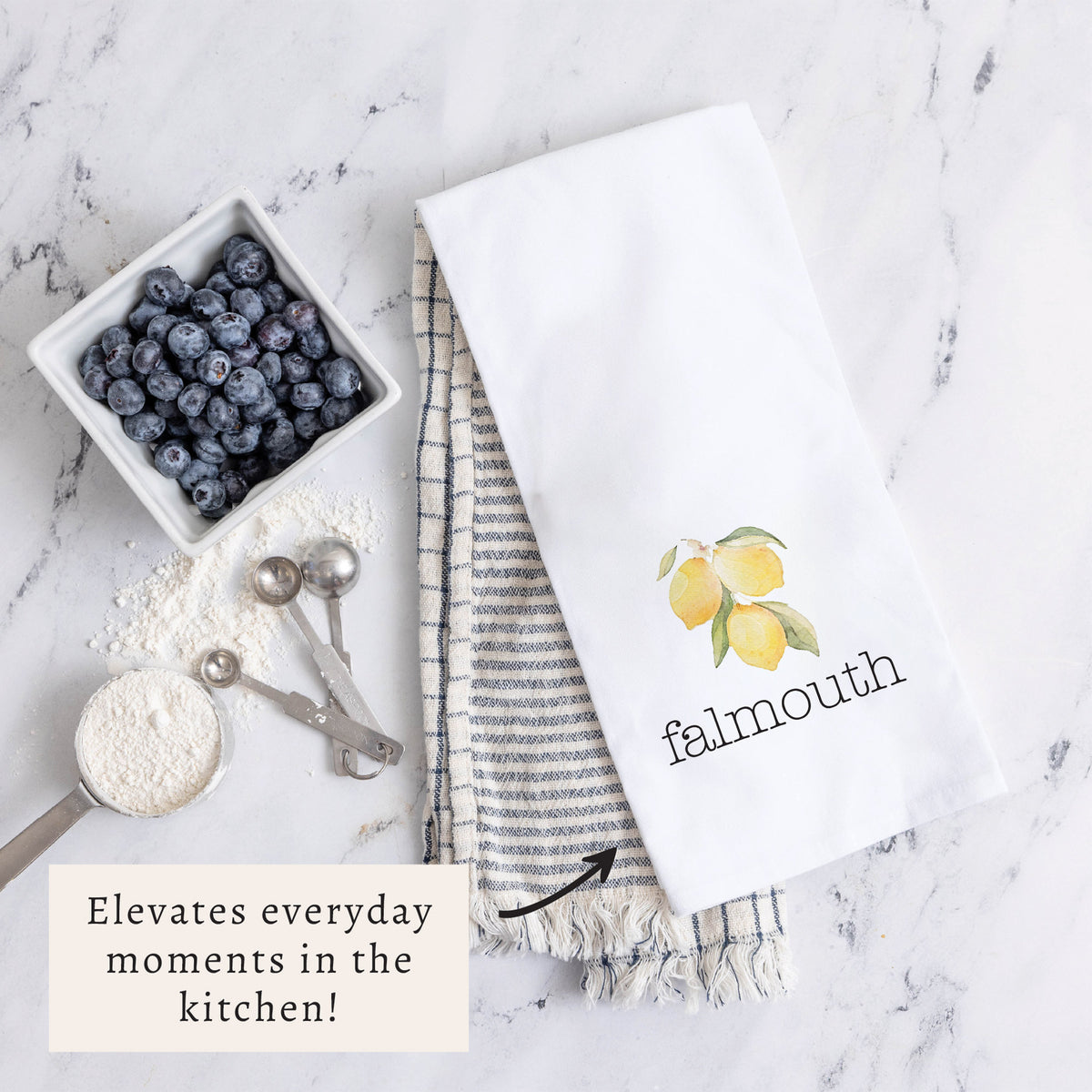 Lemon Bunch Personalized Tea Towel