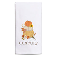 Harvest Pumpkins Personalized Tea Towel