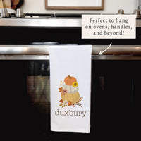 Harvest Pumpkins Personalized Tea Towel