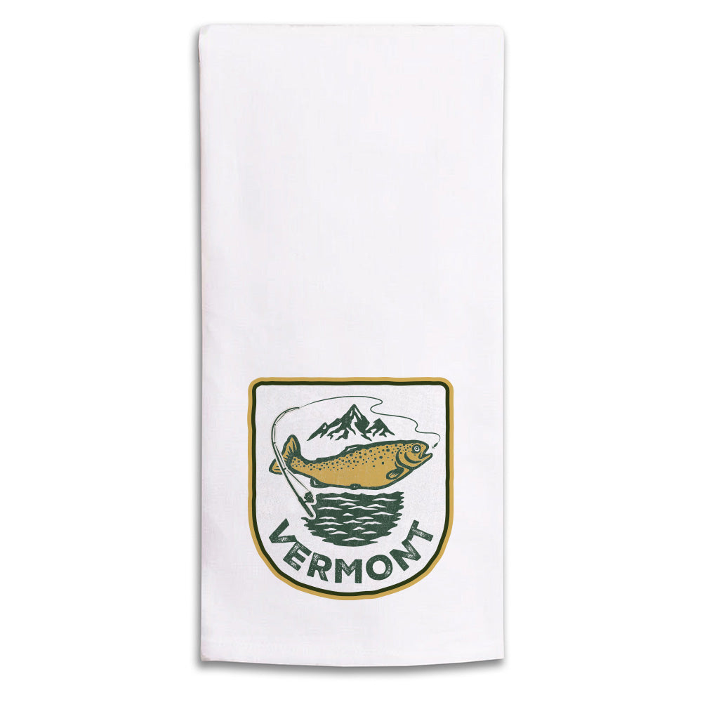 Fishing Personalized Tea Towel