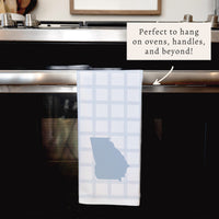 State Gingham Personalized Tea Towel