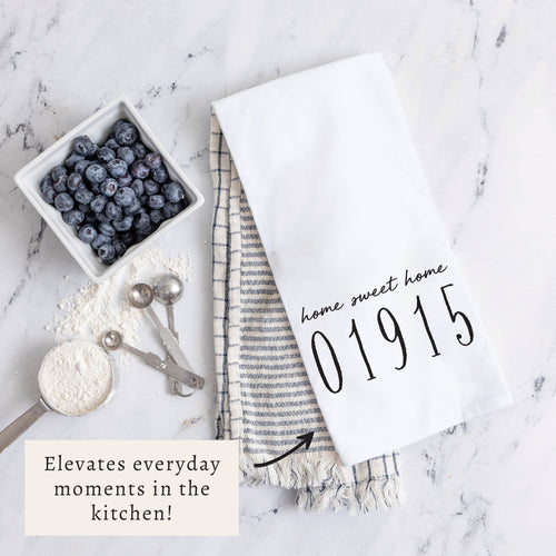 Home Sweet Home Personalized Tea Towel