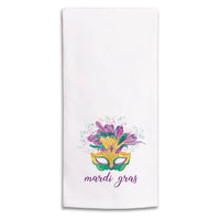 Mardi Gras Mask Tea Towel