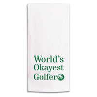 World's Okayest Golfer Tea Towel