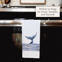 Whale Tail Tea Towel