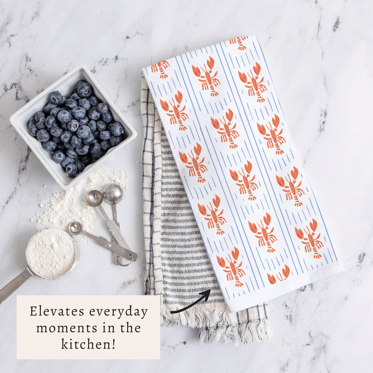Lobsters Tea Towel