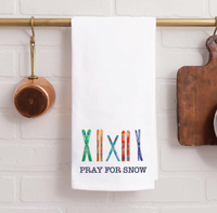 Multi Skis Personalized Tea Towel