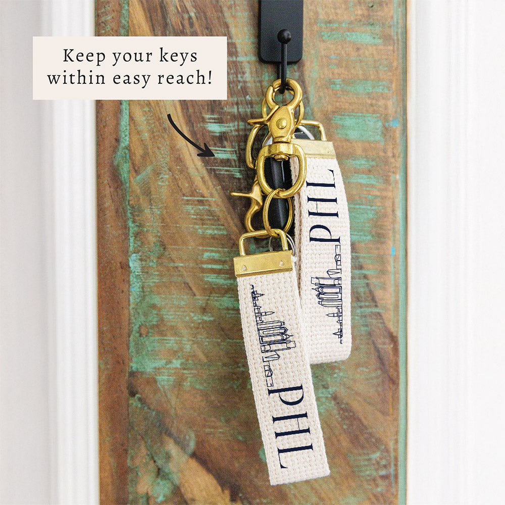 Philly Skyline Keychain