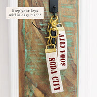Soda City Stencil Keychain