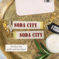 Soda City Stencil Keychain