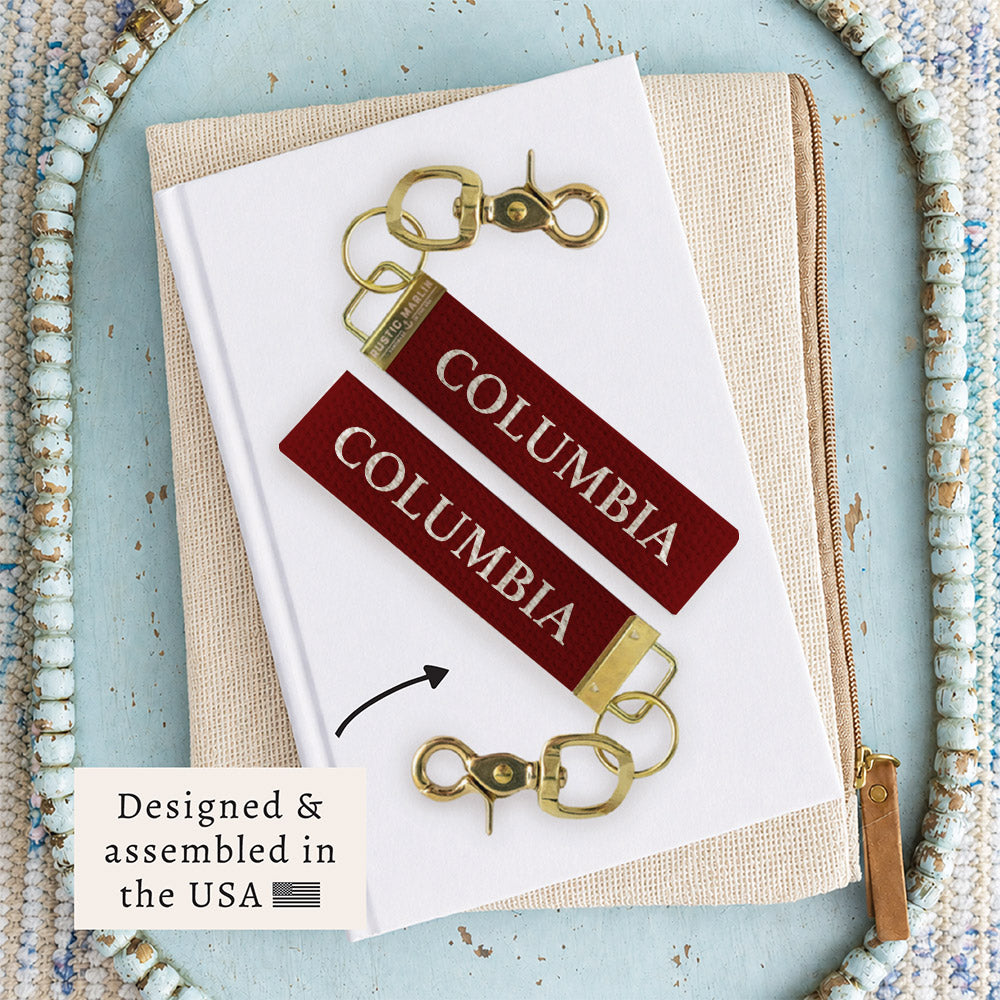 Columbia Color Block Keychain