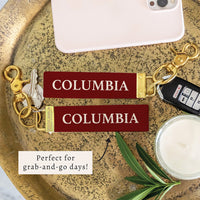 Columbia Color Block Keychain