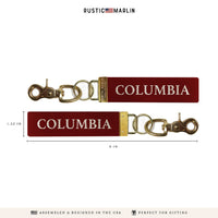 Columbia Color Block Keychain