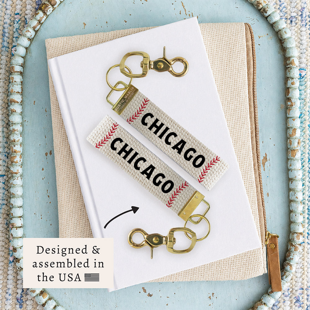 Chicago Baseball Keychain