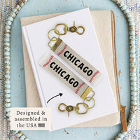 Chicago Baseball Keychain