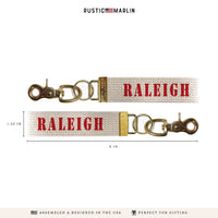 Raleigh Stencil Keychain