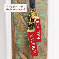 Raleigh Color Block Keychain