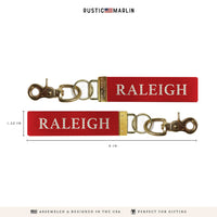 Raleigh Color Block Keychain