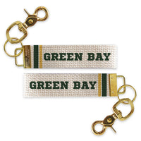 Green Bay Stripes Keychain