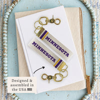 Minnesota Stripes Keychain
