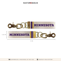 Minnesota Stripes Keychain