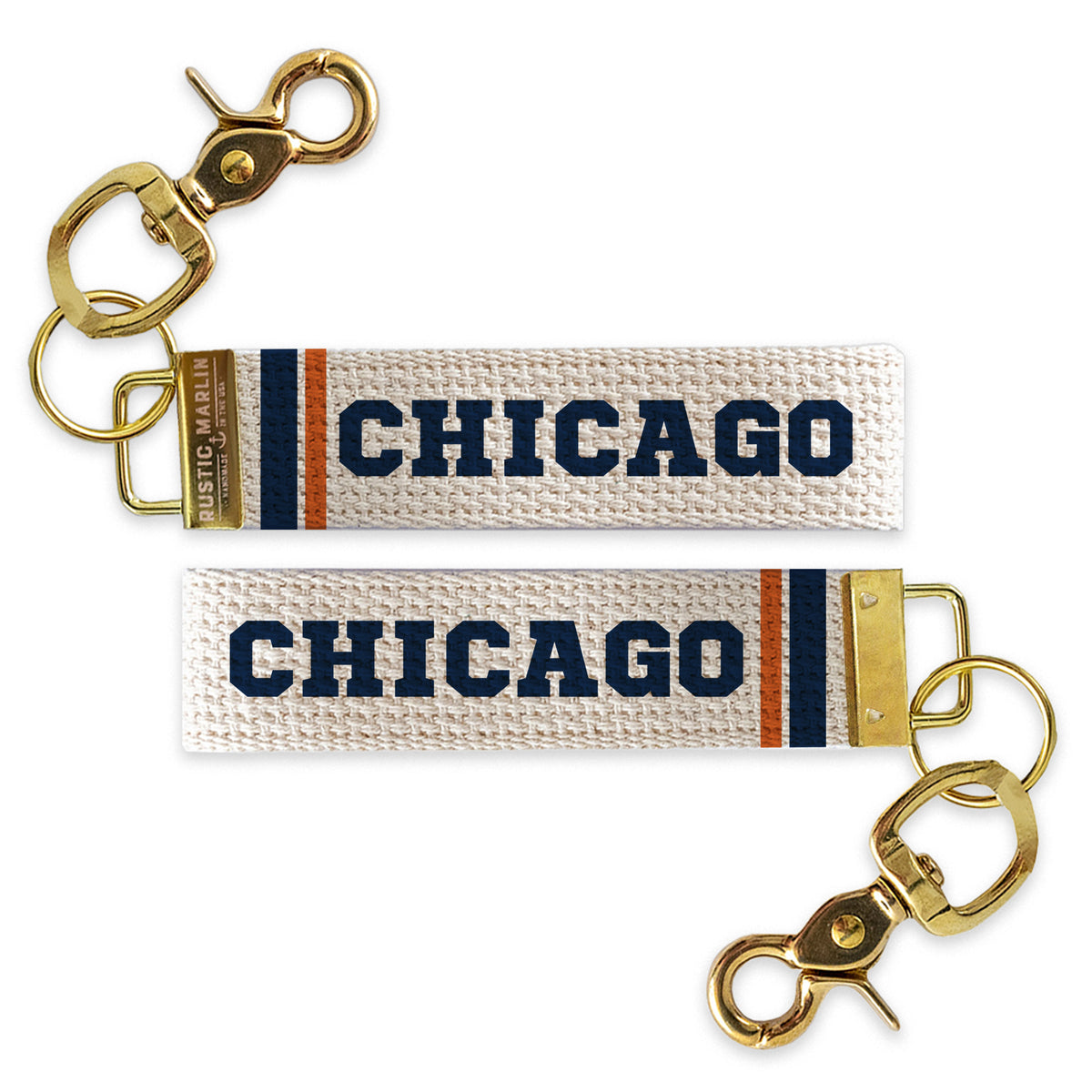 Chicago Stripes Keychain