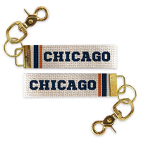 Chicago Stripes Keychain
