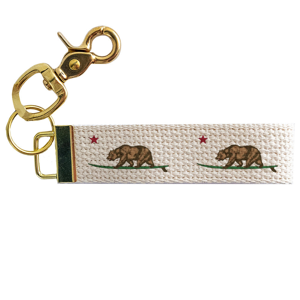 California Surf Bear Keychain